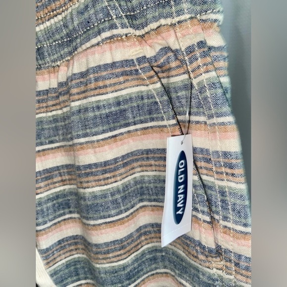 2/40$ Men’s Old Navy brand new linen pull on cotton blend shorts size small - Picture 5 of 10